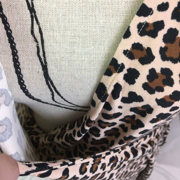 Arizona Jean Co Leopard Dress Brown Medium - Picture 3 of 14